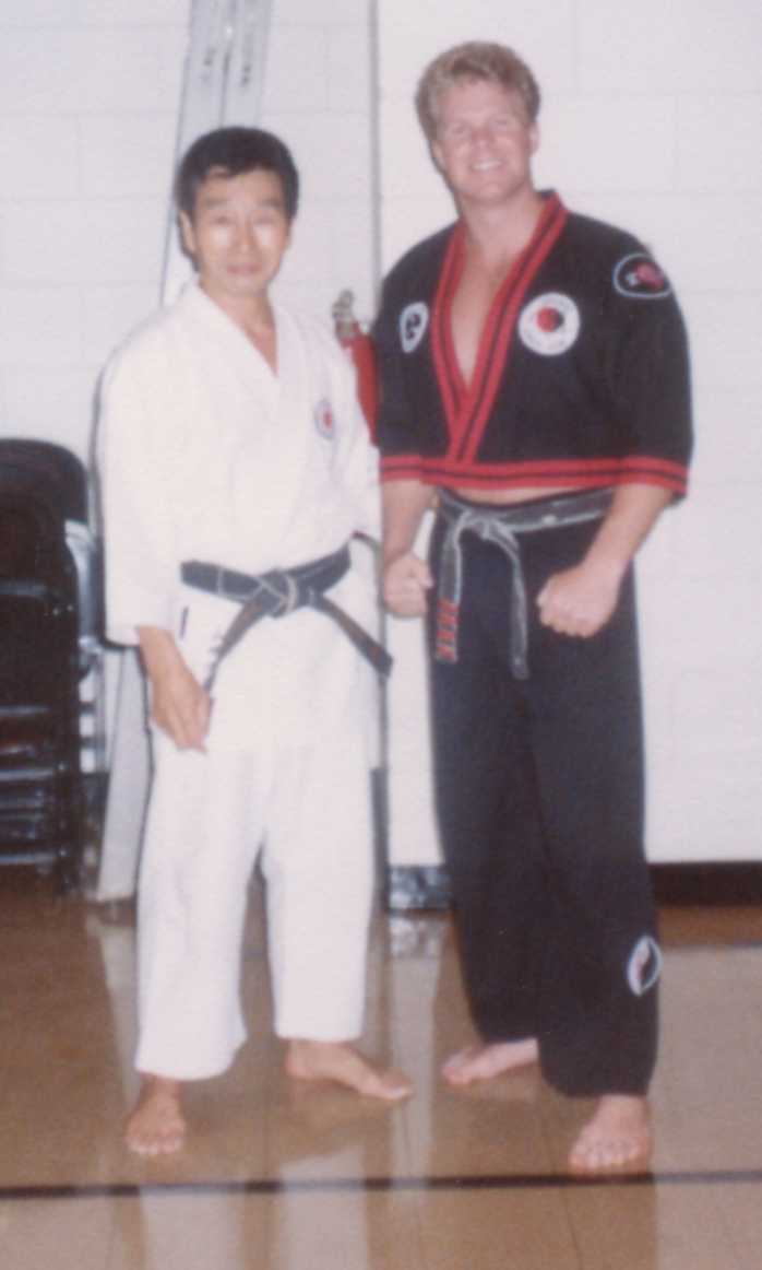 Master Hardwick with Master Yamasaki from Japan who Trained Arnold Schwarzenegger in the Movie 